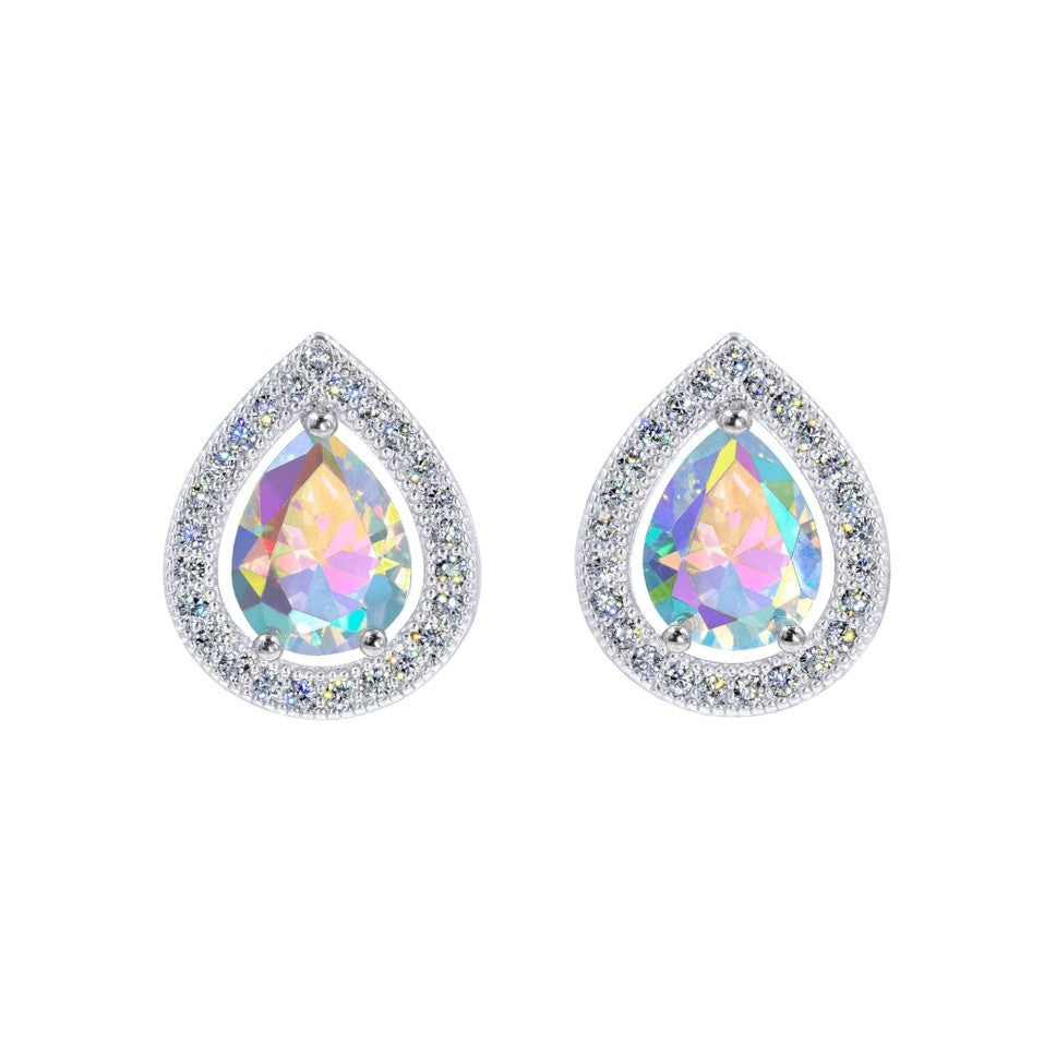 Crystal Teardrop Studs