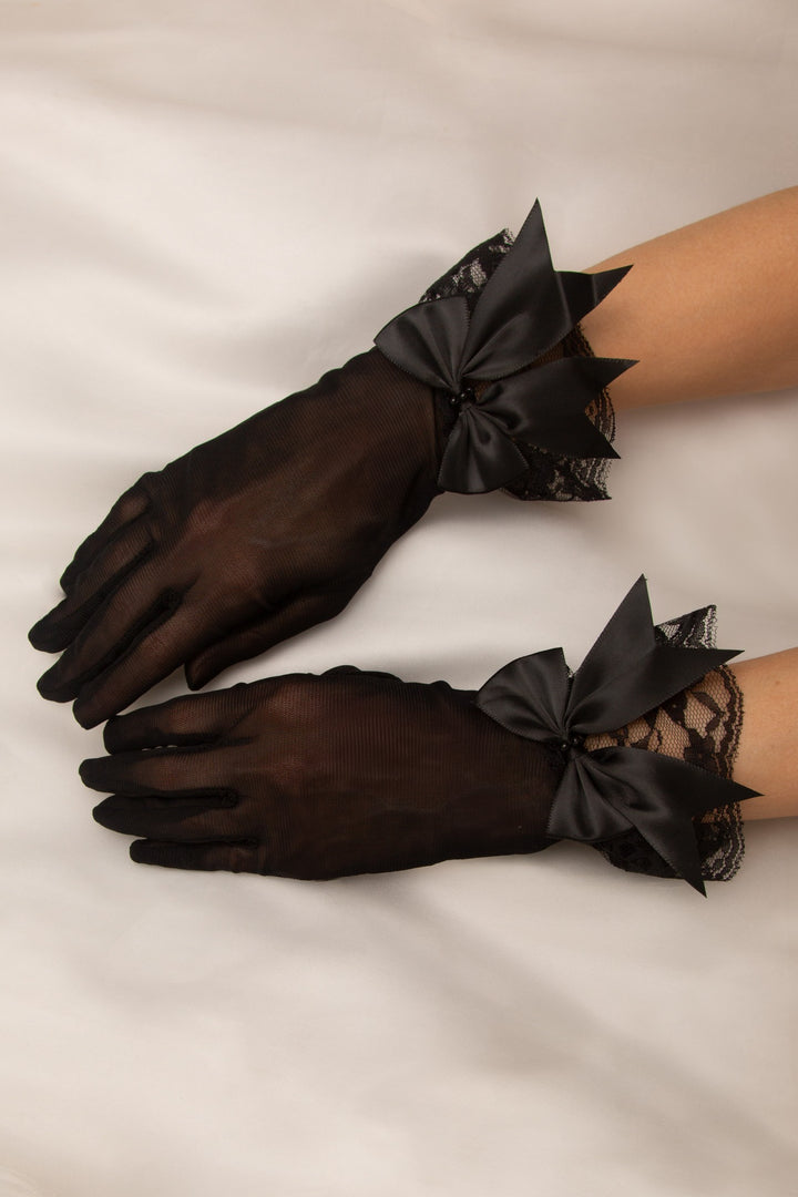 Bow Lace Gloves
