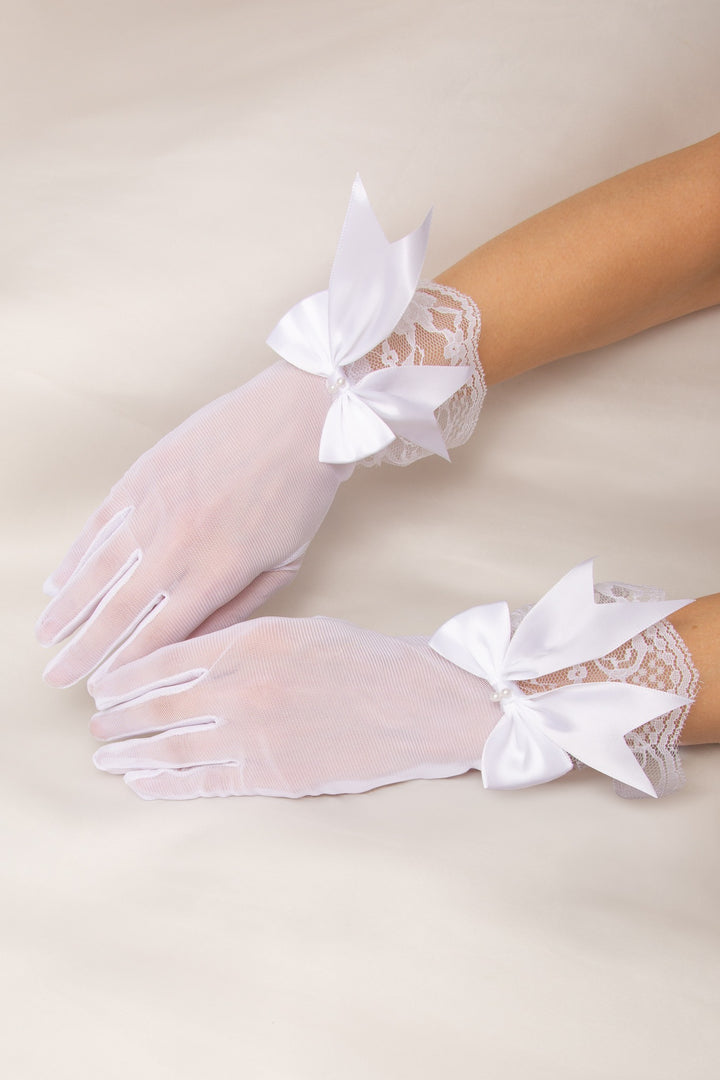 Bow Lace Gloves