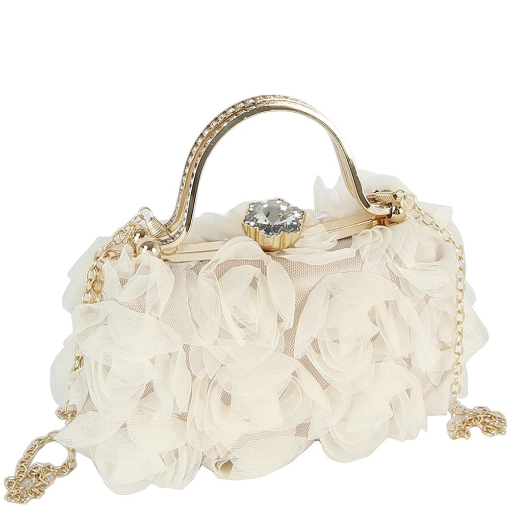 Crystal Floral Clutch