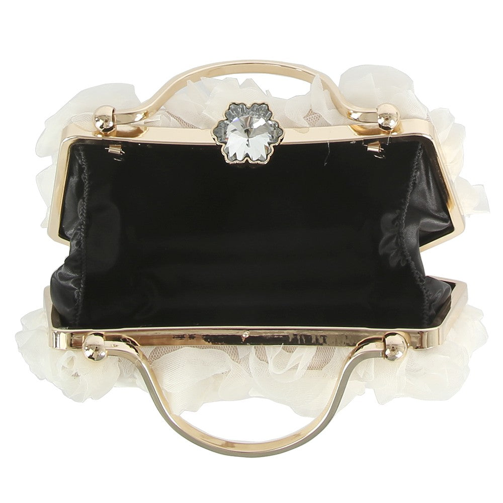 Crystal Floral Clutch