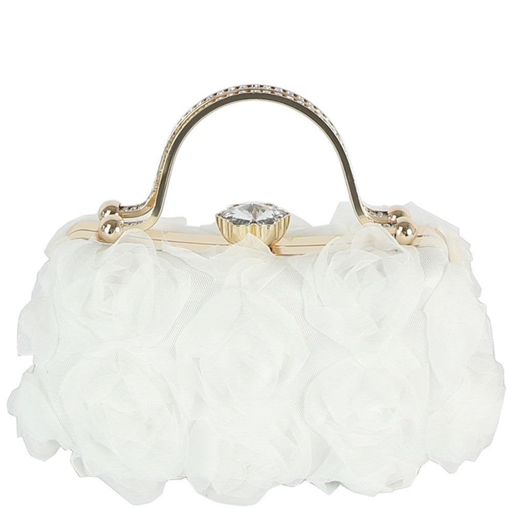 Crystal Floral Clutch